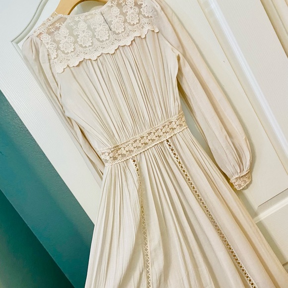 NWT Spell & the Gypsy Collective Off White Le Gauze Lace Duster - Picture 11 of 17